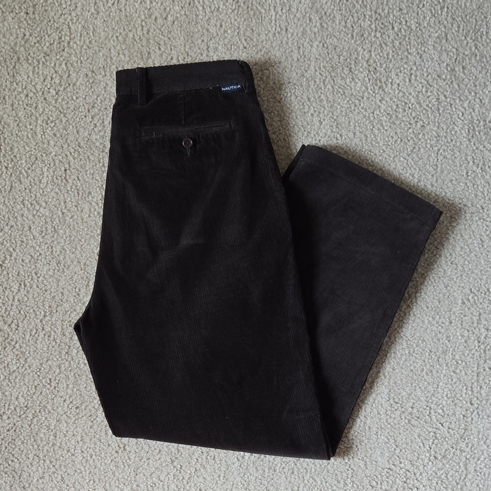 Nautica Men's Brown Corduroy Pants W34/L32